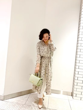 「FONCE（フォンセ）のアイテム」を使った、YUKA  MAKINOさん（レディース・158cm）の春コーディネート