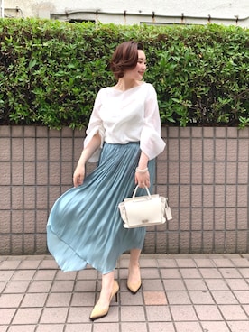 「FONCE（フォンセ）のアイテム」を使った、YUKA  MAKINOさん（レディース・158cm）の春コーディネート