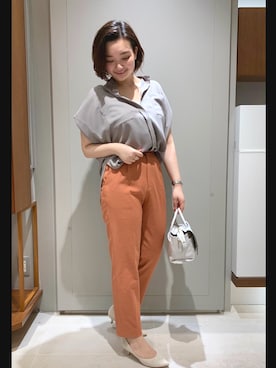 YUKA MAKINOさん(レディース・158cm)の夏コーディネート