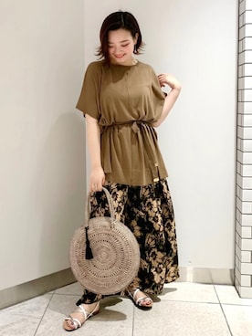 YUKA MAKINOさん(レディース・158cm)の夏コーディネート