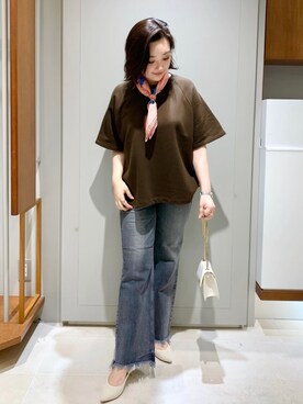 「Rougevif」｜「アイテム（財布/小物）」を使った、YUKA  MAKINOさん（レディース・158cm）の夏コーディネート