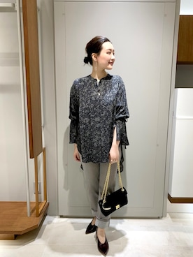 「upperhights（アッパーハイツ）のアイテム」を使った、YUKA  MAKINOさん（レディース・158cm）の秋コーディネート