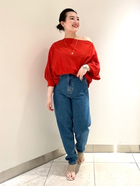 YUKA  MAKINOさん（レディース・158cm）の春コーディネート