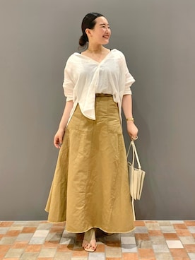 YUKA MAKINOさん(レディース・158cm)の夏コーディネート