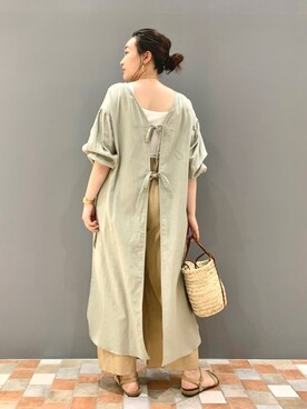YUKA MAKINOさん(レディース・158cm)の夏コーディネート
