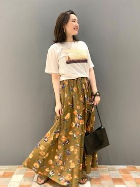 「TICCA（ティッカ）のアイテム」を使った、YUKA  MAKINOさん（レディース・158cm）の夏コーディネート