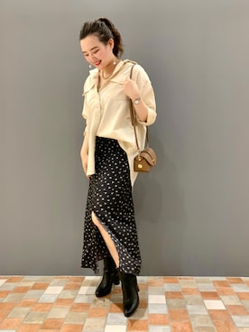 YUKA  MAKINOさん（レディース・158cm）の秋コーディネート