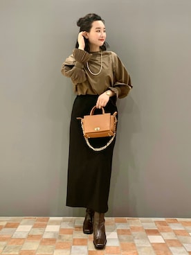 YUKA  MAKINOさん（レディース・158cm）の秋コーディネート