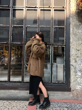 「Engineered Garments（エンジニアードガーメンツ）のアイテム（ジャケット/アウター）」を使った、Olivia🍦🦄さん（レディース・155cm）の秋コーディネート