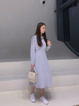 「Taichung」｜「アイテム（シャツワンピース）」を使った、Olivia🍦🦄さん（レディース・155cm）の春コーディネート