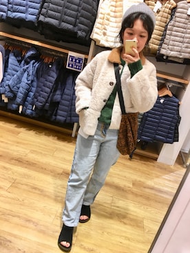 「PAZZO」｜「アイテム（ジャケット/アウター）」を使った、Miaoさん（レディース・158cm）の冬コーディネート