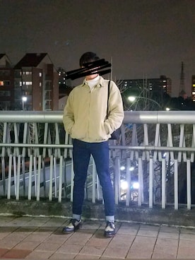 「ZARA（ザラ）のアイテム（カバーオール）」を使った、beyheyさん（メンズ・177cm）の冬コーディネート