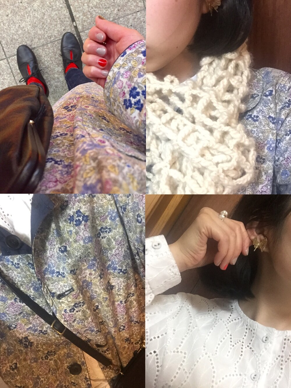 「動物モチーフ、蝶、148cm、150cm」｜「Palnart Pocのアイテム（ピアス（両耳用）、ゴールド系）」を使った、ツバメさん（レディース・148cm）の春コーディネートの1枚目の写真