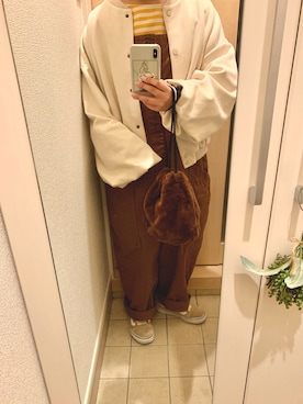 「haco!（ハコ）のアイテム（ブルゾン）」を使った、ｔａｅｔａｅさん（レディース・152cm）の冬コーディネート