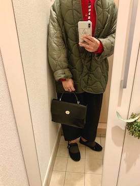 「SVEC（シュベック）のカンフーシューズ kung fu Shoes / ストラップパンプス（バレエシューズ）」を使った、ｔａｅｔａｅさん（レディース・152cm）の冬コーディネート