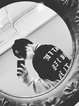 「RAF SIMONS（ラフシモンズ）のアイテム（帽子）」を使った、tsunekiさん（メンズ・169cm）の春コーディネート