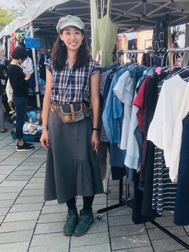 「腰包」｜Tippiさん（レディース・168cm）の冬コーディネート