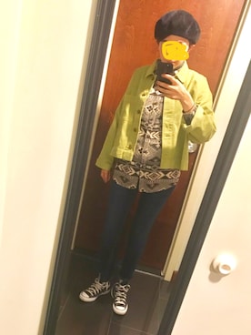 「コンバース ハイカット」｜「アイテム（ハンチング/ベレー帽）」を使った、izuuumiさん（レディース・170cm）の春コーディネート