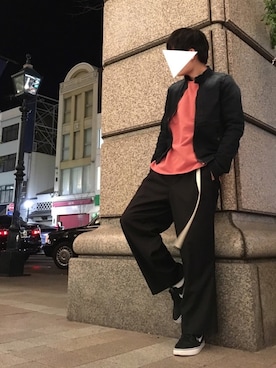 「G-STAR RAW（ジースターロゥ）のアイテム（ブルゾン）」を使った、shunyaさん（メンズ・172cm）の冬コーディネート