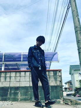 「TRANS CONTINENTS（トランスコンチネンツ）のアイテム（パンツ）」を使った、しょーまさん（メンズ・174cm）の春コーディネート