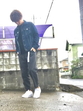 「TRANS CONTINENTS（トランスコンチネンツ）のアイテム（パンツ）」を使った、しょーまさん（メンズ・174cm）の秋コーディネート