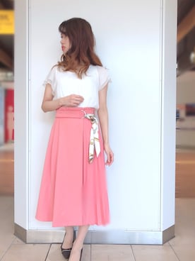 「RU（アールユー）のアイテム（トップス）」を使った、ゆき《フォロバ100%》さん（レディース・155cm）の夏コーディネート