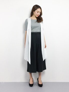 「reca（レカ）のアイテム（その他アウター）」を使った、momokoさん（レディース・165cm）の春コーディネート