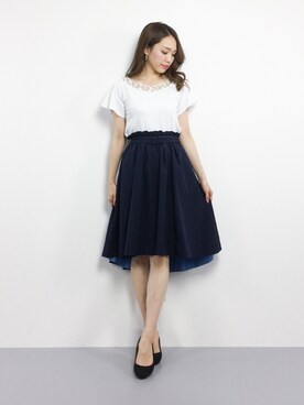 「EDIT COLOGNE（エディットコロン）のアイテム（トップス）」を使った、momokoさん（レディース・165cm）の春コーディネート