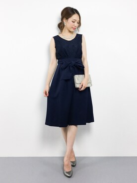「moca couture（モカクチュール）のアイテム」を使った、momokoさん（レディース・165cm）の夏コーディネート