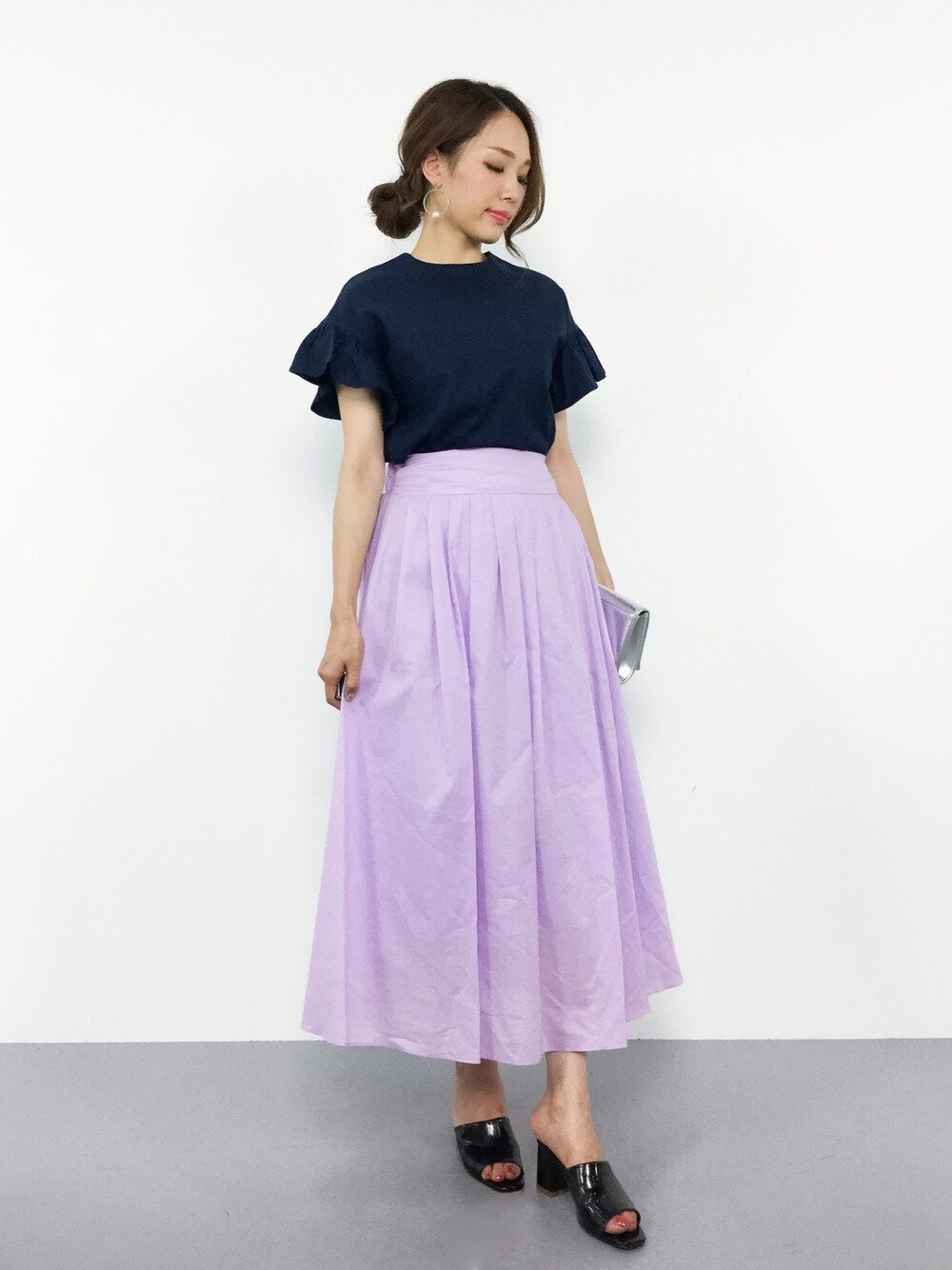 momokoさんの「綿ローンギャザースカート（GOUT COMMUN）」を使ったコーディネート
