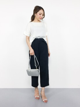 「MACKINTOSH PHILOSOPHY（ﾏｯｷﾝﾄｯｼｭ ﾌｨﾛｿﾌｨｰ）のアイテム」を使った、momokoさん（レディース・165cm）の夏コーディネート