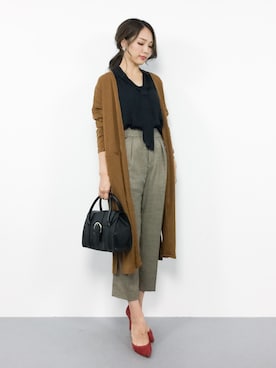 「ボウタイ」｜momokoさん（レディース・165cm）の秋コーディネート