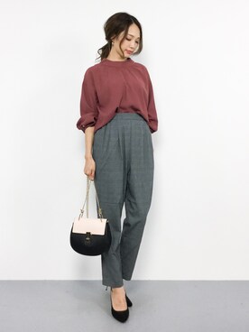「classicalelf（クラシカルエルフ）のアイテム（バッグ）」を使った、momokoさん（レディース・165cm）の秋コーディネート