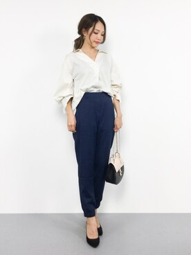 「classicalelf（クラシカルエルフ）のアイテム（バッグ）」を使った、momokoさん（レディース・165cm）の秋コーディネート