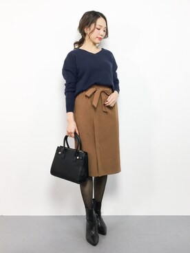 momokoさん（レディース・165cm）の冬コーディネート