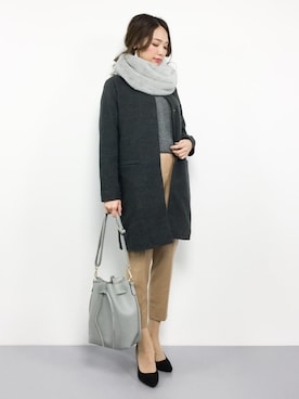 「classicalelf（クラシカルエルフ）のアイテム（バッグ）」を使った、momokoさん（レディース・165cm）の冬コーディネート