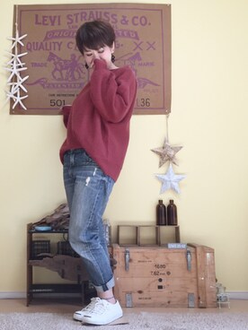 「URBAN RESEARCH ROSSO WOMEN（アーバンリサーチ　ロッソ）のアイテム（腕時計）」を使った、aoiさん（レディース・157cm）の冬コーディネート