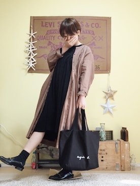 「JOURNAL STANDARD LUXE（ジャーナルスタンダード　ラックス）のアイテム（ワンピース/ドレス）」を使った、aoiさん（レディース・158cm）の秋コーディネート