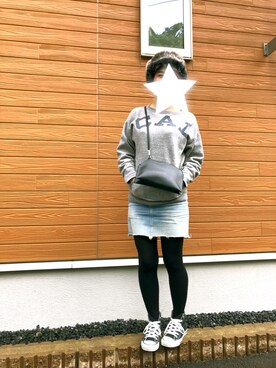 「Lee（リー）のアイテム（デニムスカート）」を使った、aoiさん（レディース・158cm）の秋コーディネート