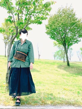 「ROTHCO（ロスコ）のアイテム（ブルゾン）」を使った、aoiさん（レディース・158cm）の春コーディネート