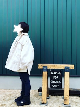 「zozoデニム」｜「アイテム（その他アウター）」を使った、aoiさん（レディース・158cm）の冬コーディネート