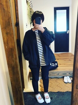 「SLOBE IENA（スローブイエナ）のアイテム（ブルゾン）」を使った、aoiさん（レディース・158cm）の春コーディネート
