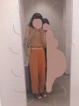 「tricot COMME des GARCONS（トリココムデギャルソン）のアイテム（サンダル）」を使った、inuさん（レディース・162cm）の夏コーディネート