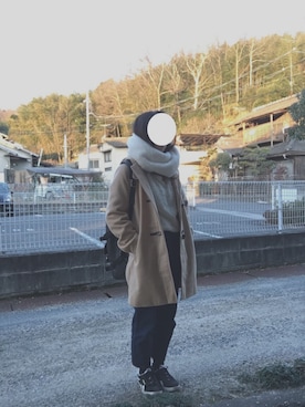 momoさん（レディース・157cm）の冬コーディネート