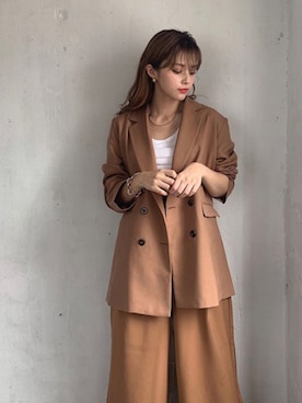 「Ciki（シキ）のアイテム（アクセサリー）」を使った、橘 ひろなさん（レディース・169cm）の春コーディネート
