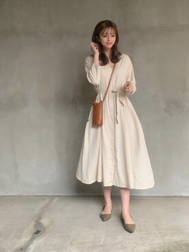 「DAISY（デイジー）のアイテム」を使った、橘 ひろなさん（レディース・169cm）の秋コーディネート