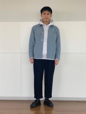 「KLEMAN（クレマン）の＜KLEMAN＞ PADRE/シューズ（モカシン/デッキシューズ）」を使った、松田 雅王さん（メンズ・170cm）の冬コーディネート