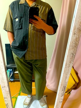 「SMITH'S（スミス）のアイテム（トップス）」を使った、カイルさん（メンズ・177cm）の夏コーディネート