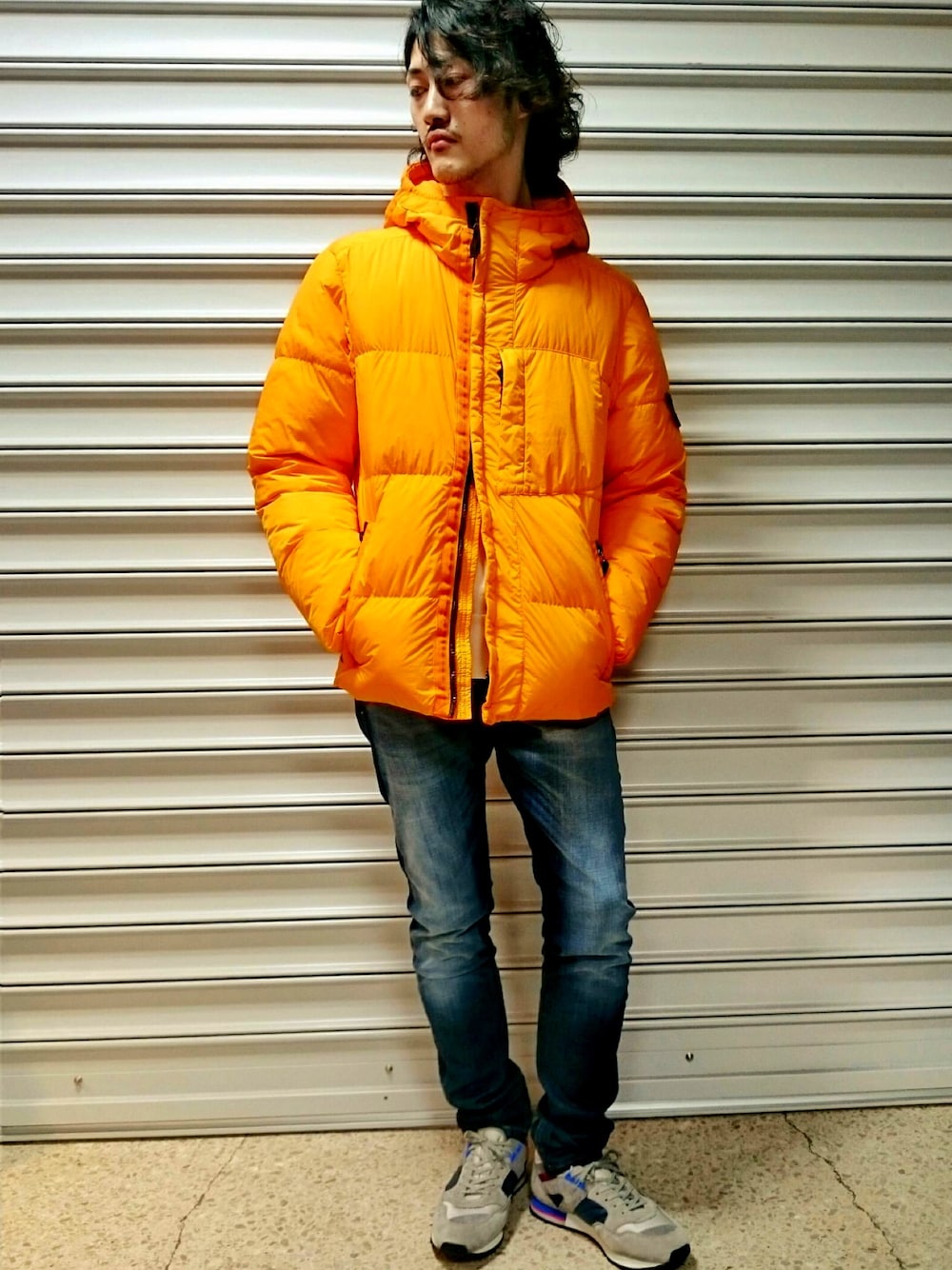 STONE ISLAND(ストーンアイランド) クインクルダウンジャケット を使っ 