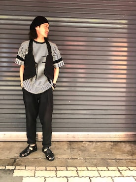 「COMFY（コンフィー）のアイテム（ジャケット/アウター）」を使った、Akinori Iwataさん（メンズ・167cm）の春コーディネート